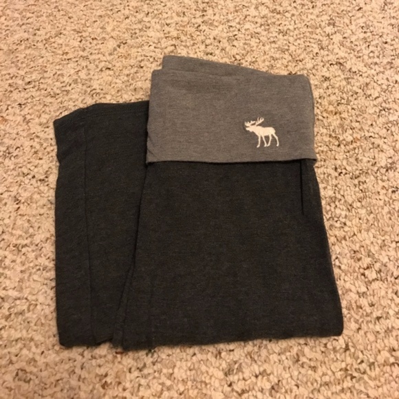 Abercrombie & Fitch Yoga Gray Pants Small S Sweats - Picture 2 of 4