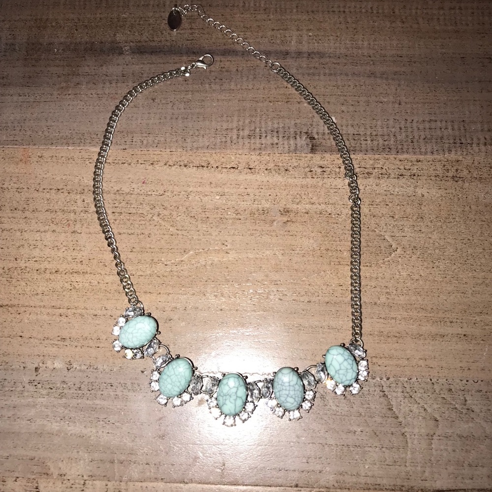 Blue stone necklace