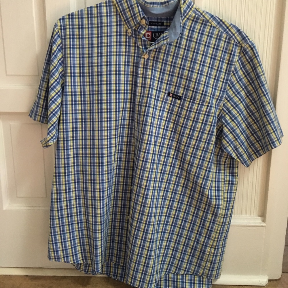 Chaps short sleeve button up