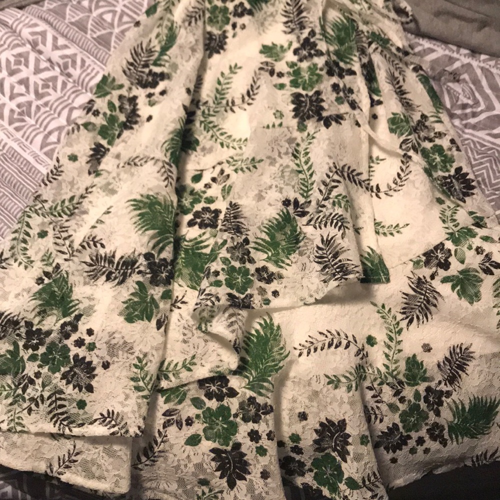 NY&Co halter lace floral dress