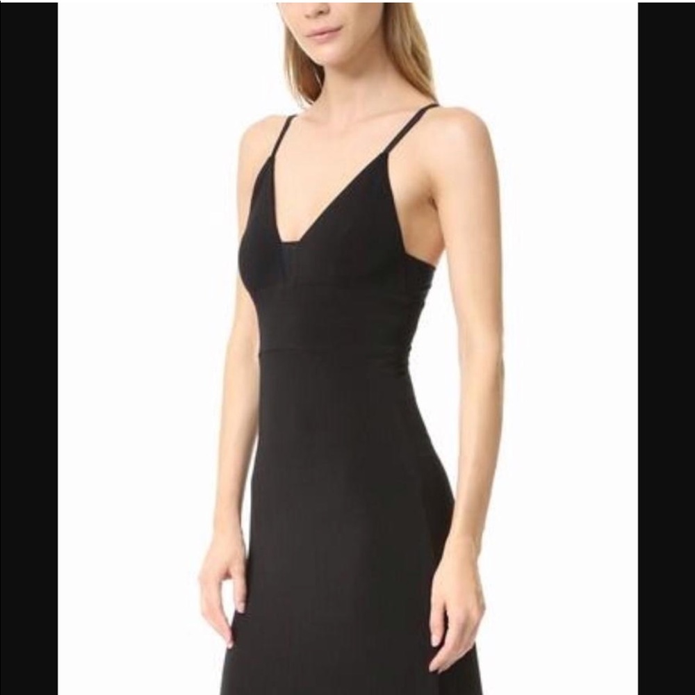 cami strap dress black alice and olivia