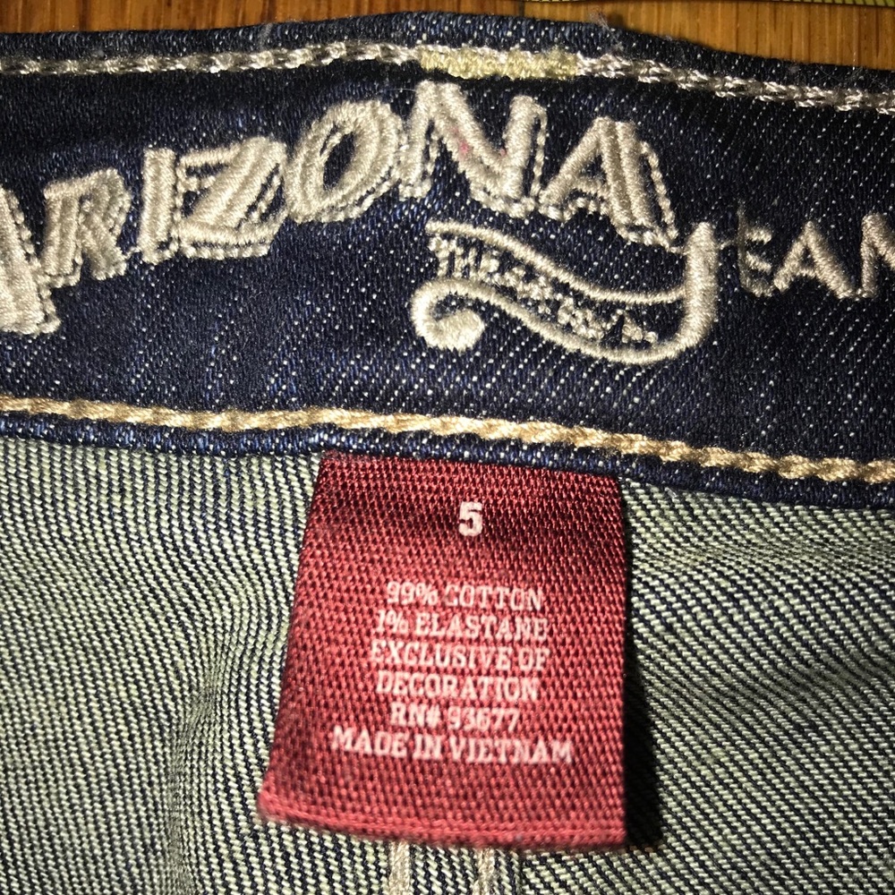 Arizona high waisted skinny jeans size 5 junior back to school pants blue - Picture 6 of 8