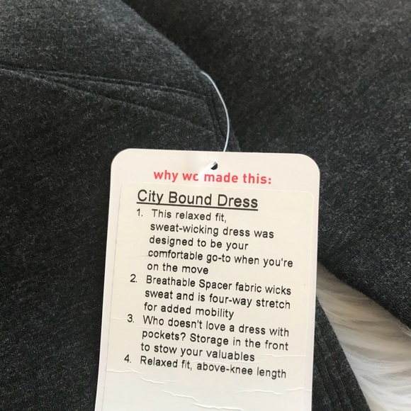 • Lululemon • City Bound Dress Heathered Black 8 - Picture 7 of 7