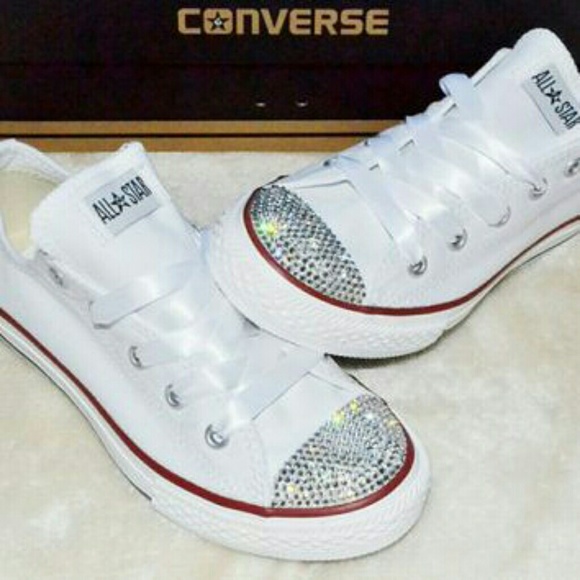 💋BLING ALL STAR CONVERSE CHUCK TAYLOR SNEAKERS!!! - Picture 2 of 8