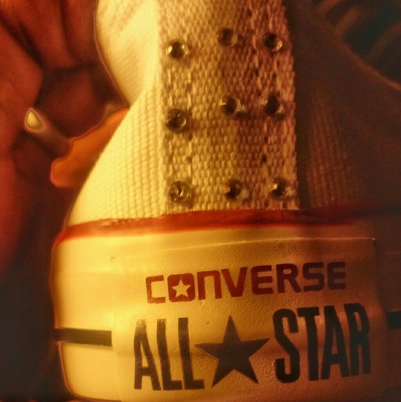 💋BLING ALL STAR CONVERSE CHUCK TAYLOR SNEAKERS!!! - Picture 4 of 8