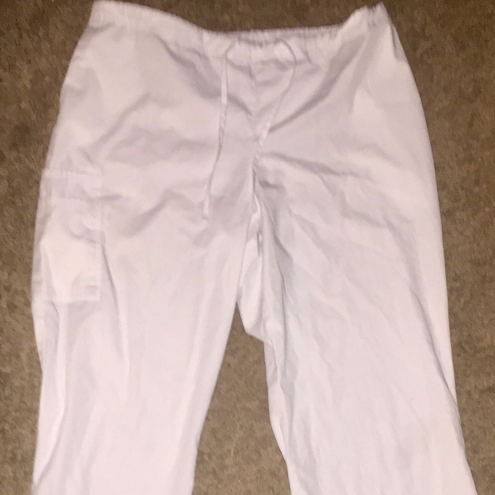 White Scrub Pants