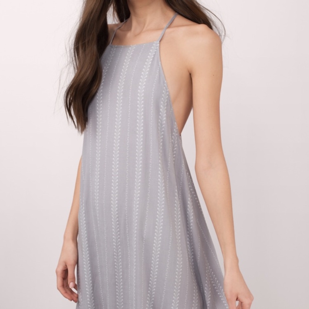 TOBI heather gray shift dress