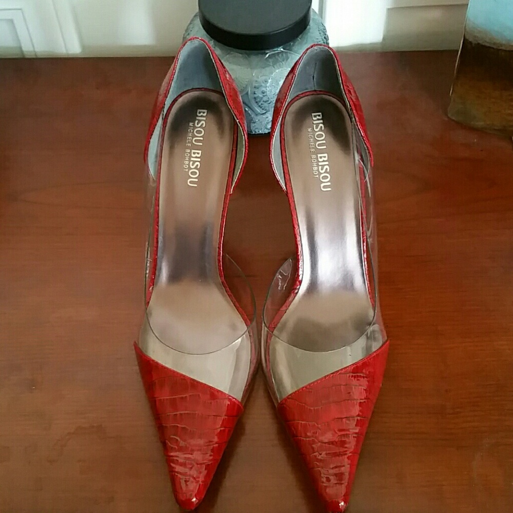 RED PATIENT LEATHER HEELS