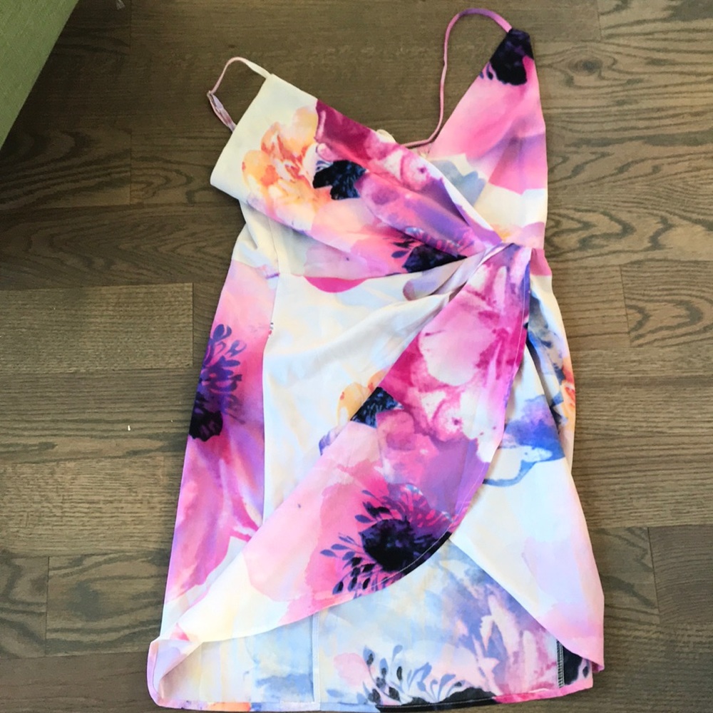 Bright beautiful colored floral dress