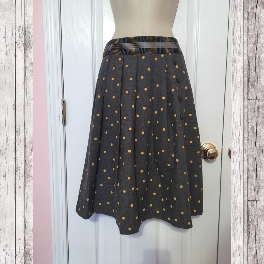 Plenty by Tracy Reese Yellow Polka Dot Skirt