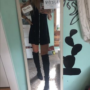 vintage zip corduroy dress