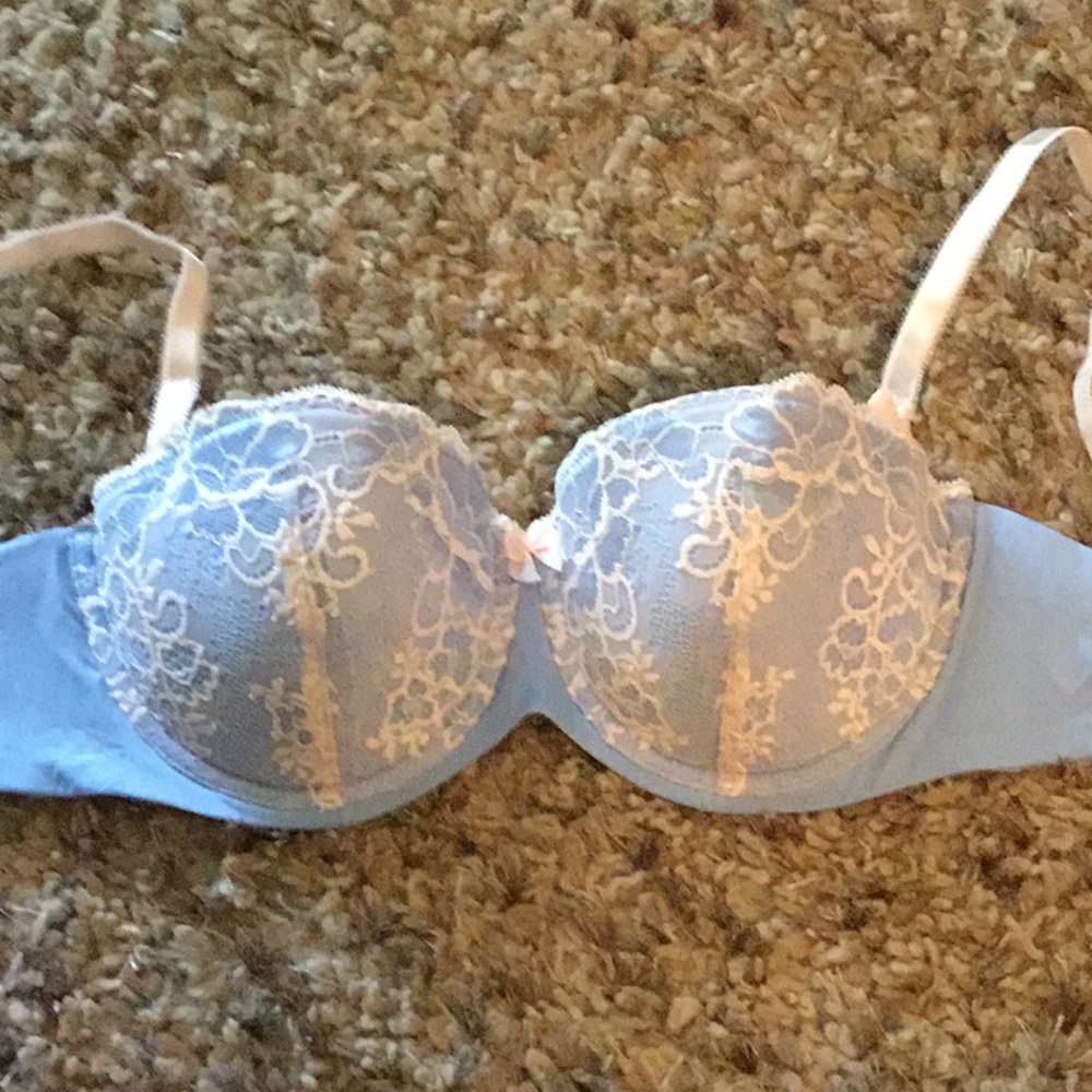 Baby blue bra