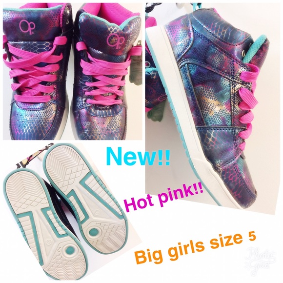 Pink/Blue Girl's Athletic Shoe Size 5 - Picture 8 of 11