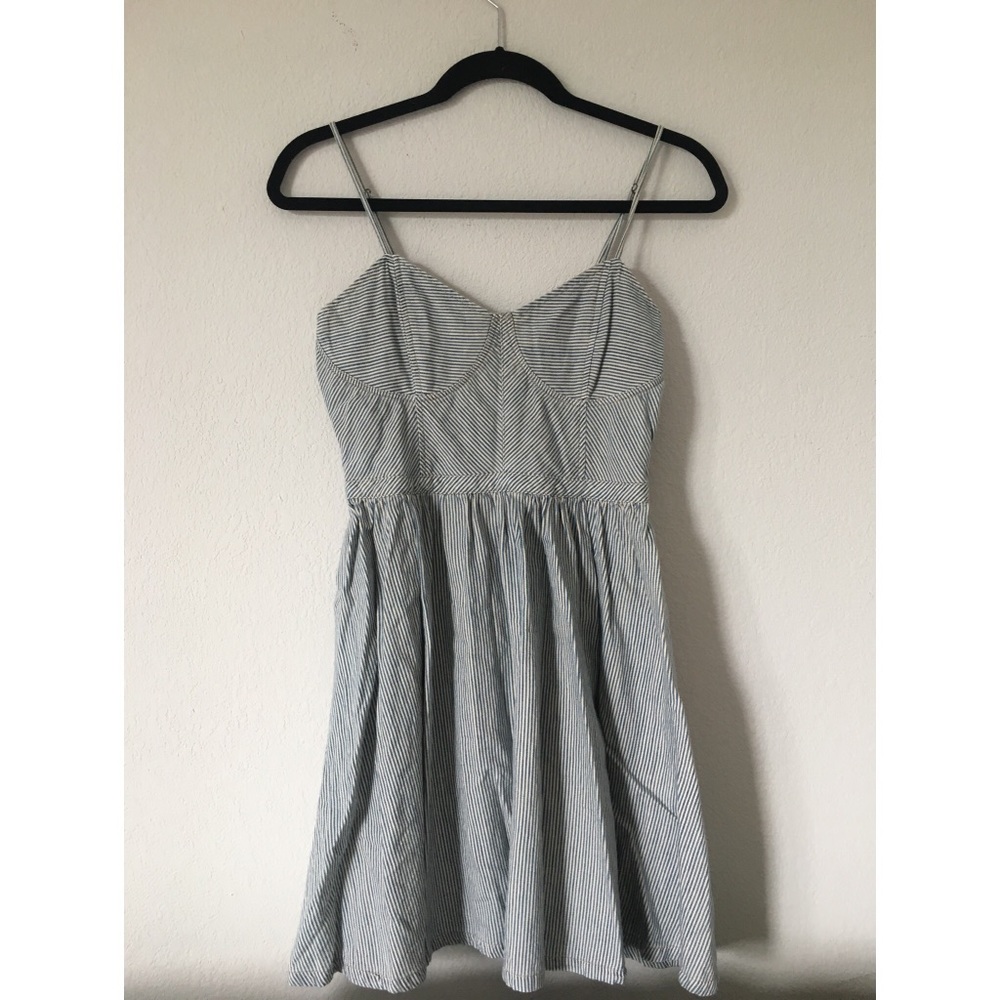 Free People Denim Striped Dress