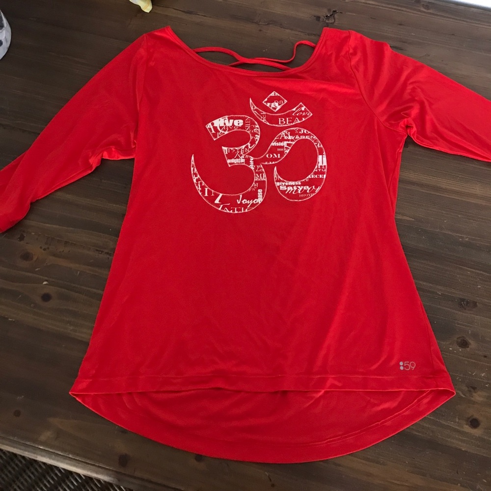 Splits 59 3/4 sleeve open back top