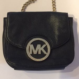Michael Kors Fulton Crossbody bag in black leather