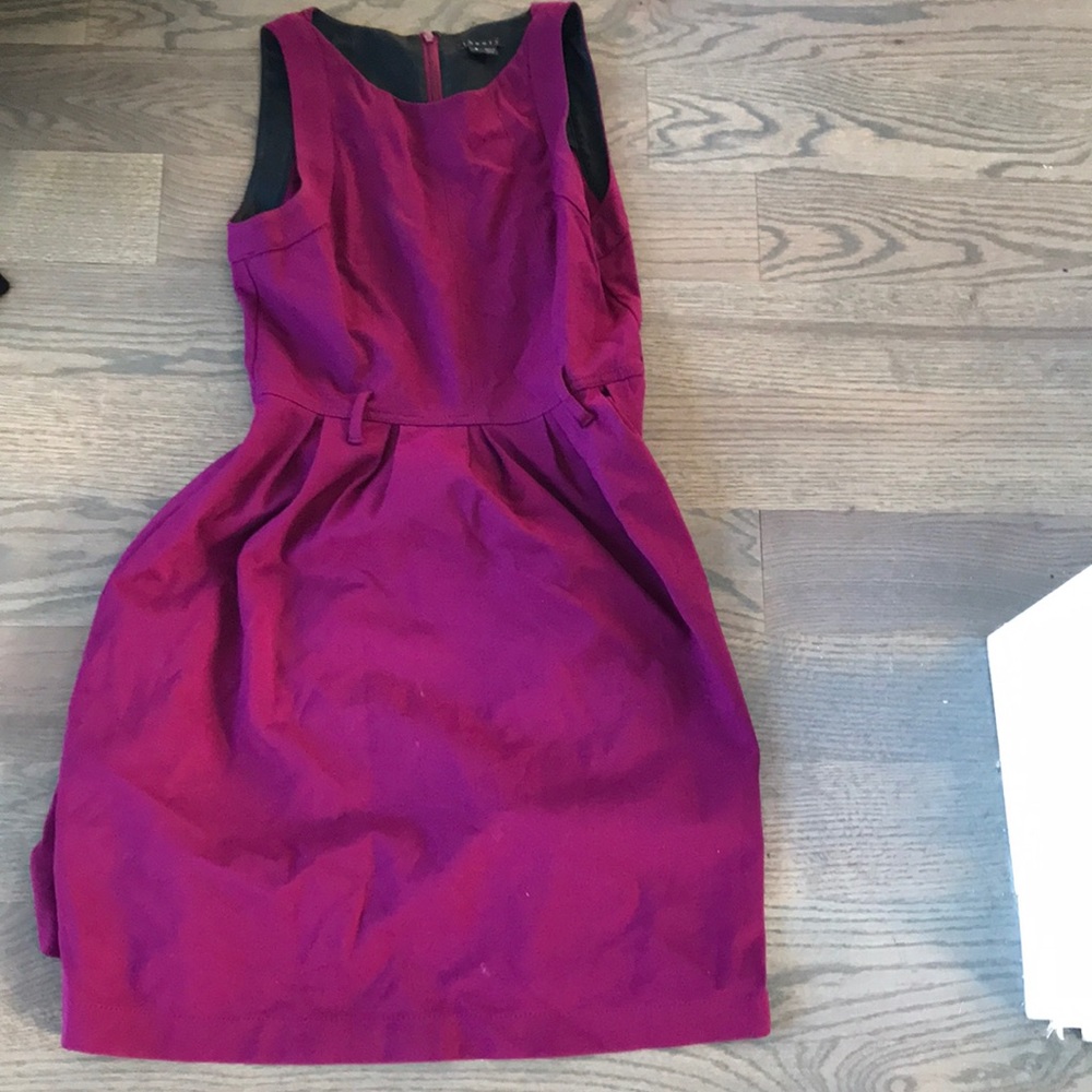 Theory wine colored dress
