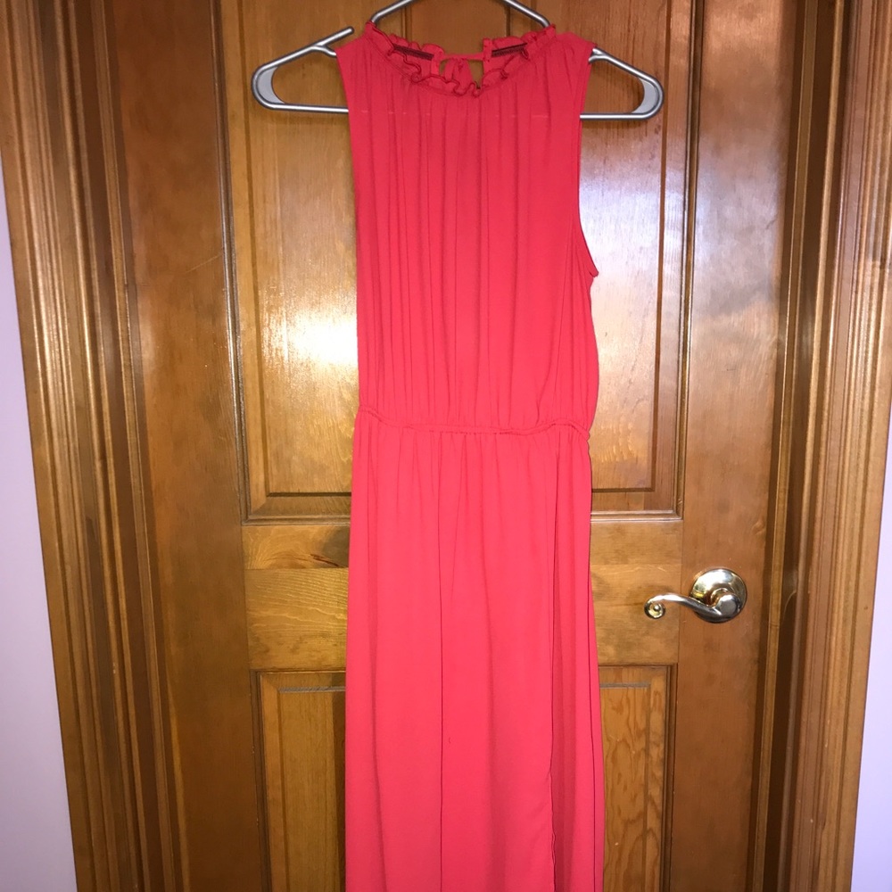 LONG orange dress