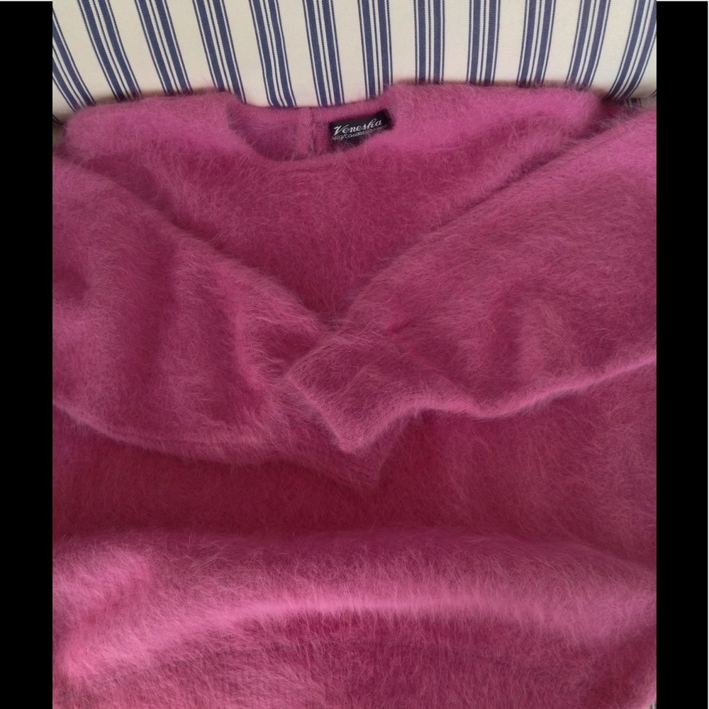 Pink Angora Sweater