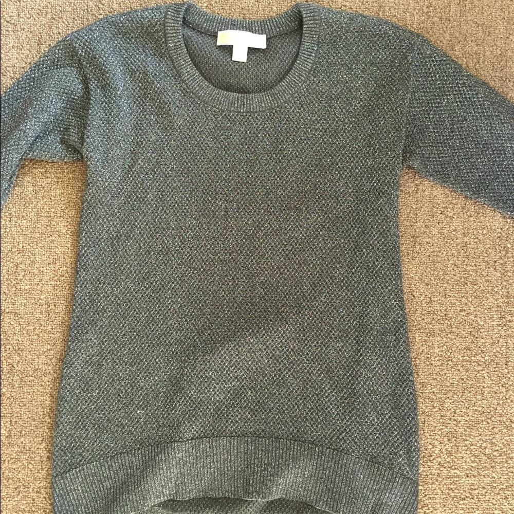 Michael Kors X-Small Gray / Grey Glitter Sweater