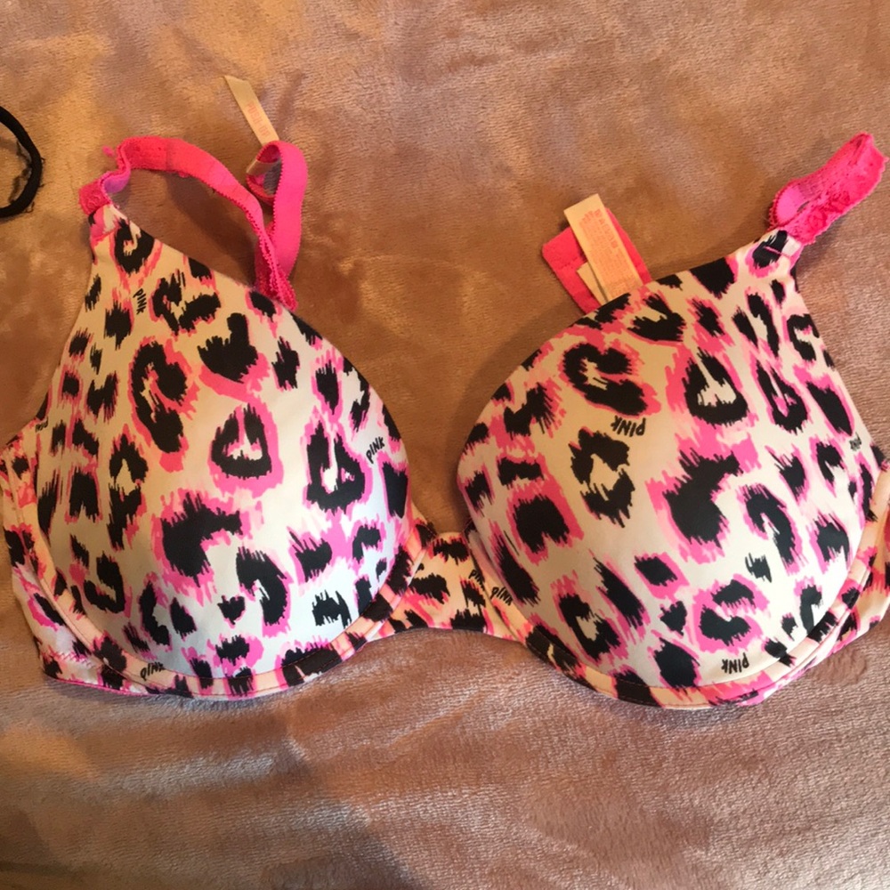 🌸Pink leopard PINK bra🌸