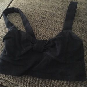 Black bralette/crop top