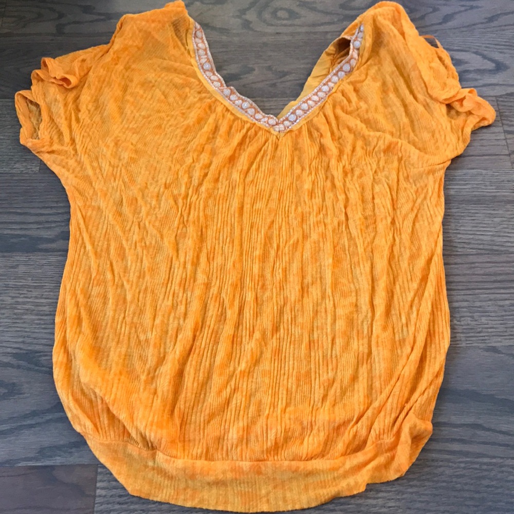 Free people flowy orange top (so pretty)