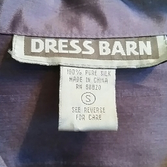 Dress Barn Purple Silk Blouse - Picture 3 of 8