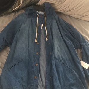 Long jean jacket