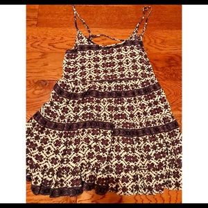 Brandy Melville purple/maroon patterned dress