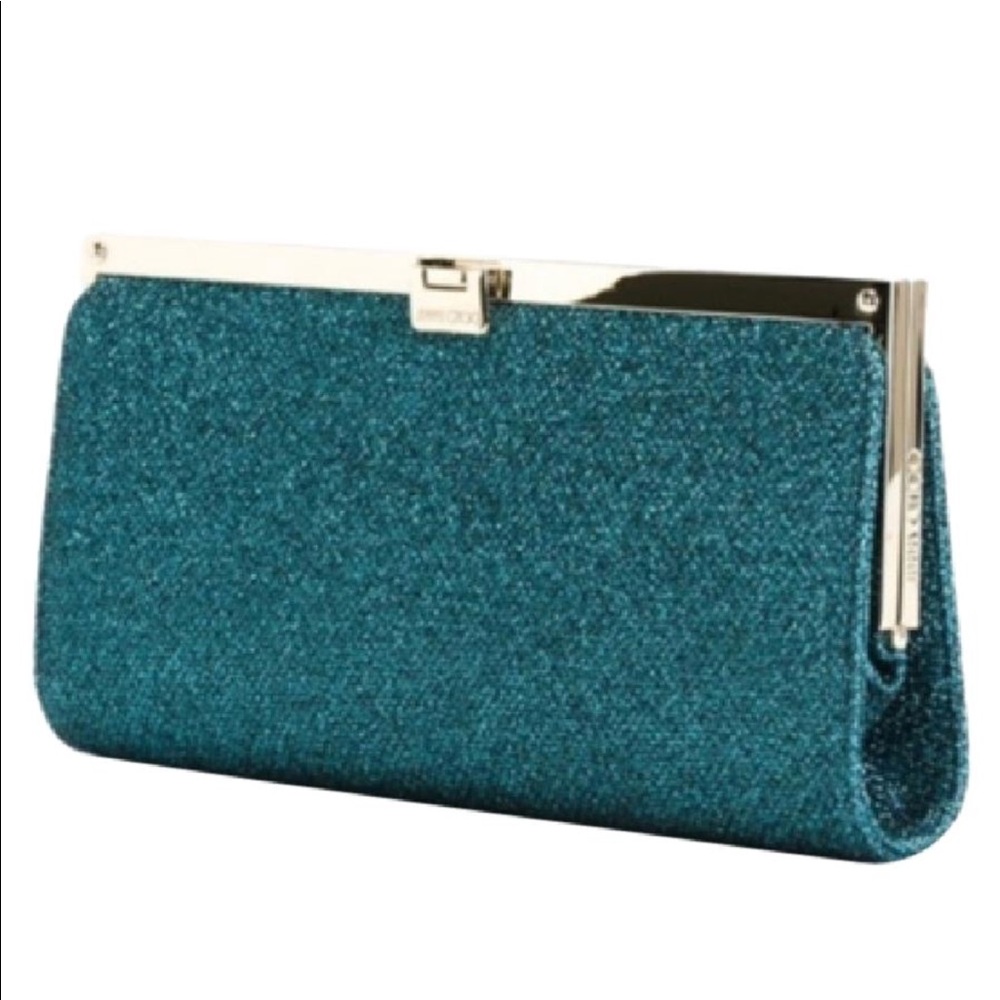 Jimmy Choo Blue Camille Clutch