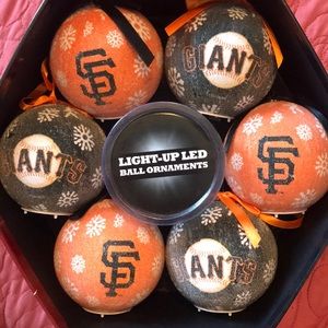 LED San Francisco Giants Christmas Ornaments
