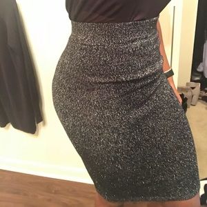 Glitter knit skirt!