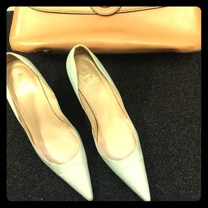 Robins egg light blue Christian Louboutin heels