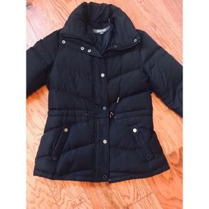 Kenneth Cole Womens Black winter puff jacket