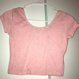Pink crop top