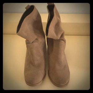 Taupe Booties Size 8.5 by White Mountain