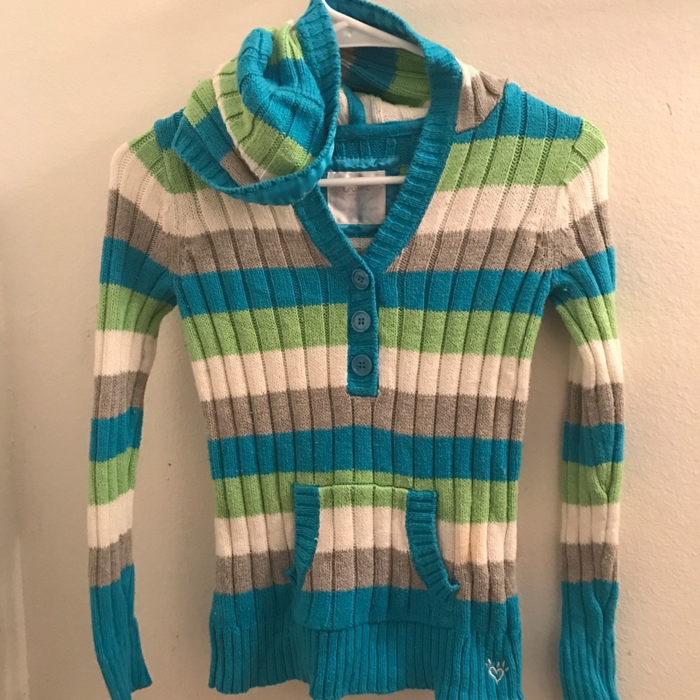 Justice sweater w/ hoodie