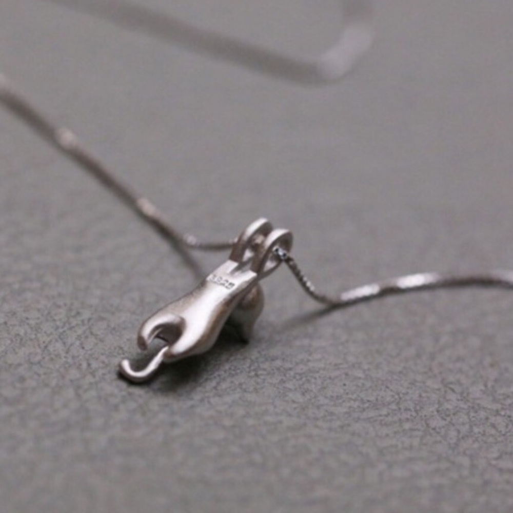 ♥️ONLY 1 LEFT! Sterling Silver Kitty Cat - Picture 6 of 7