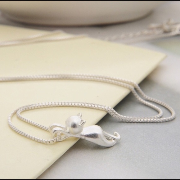 ♥️ONLY 1 LEFT! Sterling Silver Kitty Cat - Picture 7 of 7