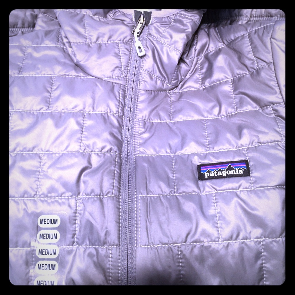 Patagonia nano grey puffer jacket Medium Women's