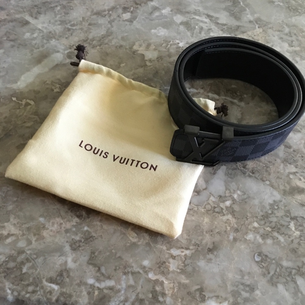 Louis Vuitton Men’s Belt Daumier Graphite Size 38