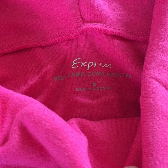 EXPRESS Pink Cowl Neck Dress Tunic Top 👚 - Picture 3 of 3