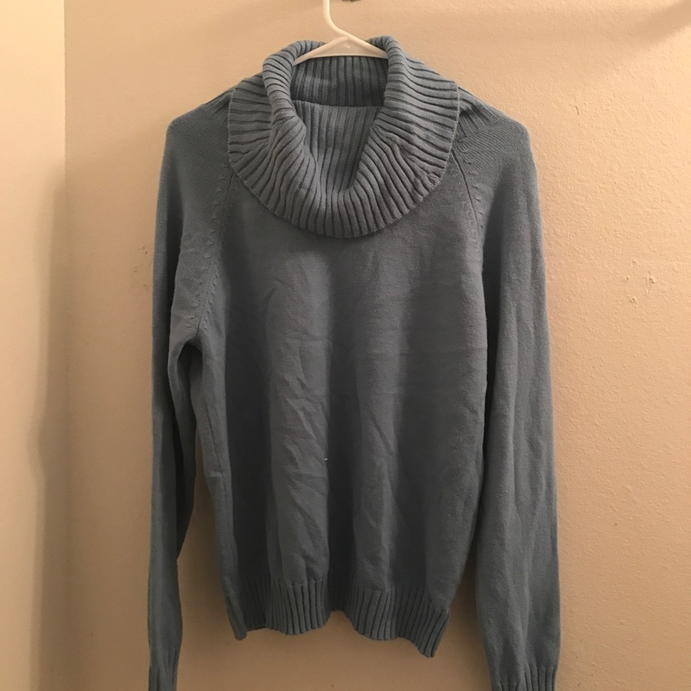 Blue Turtleneck