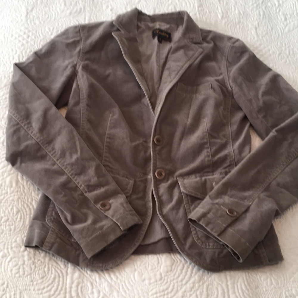 Cute gray velvet blazer size 4