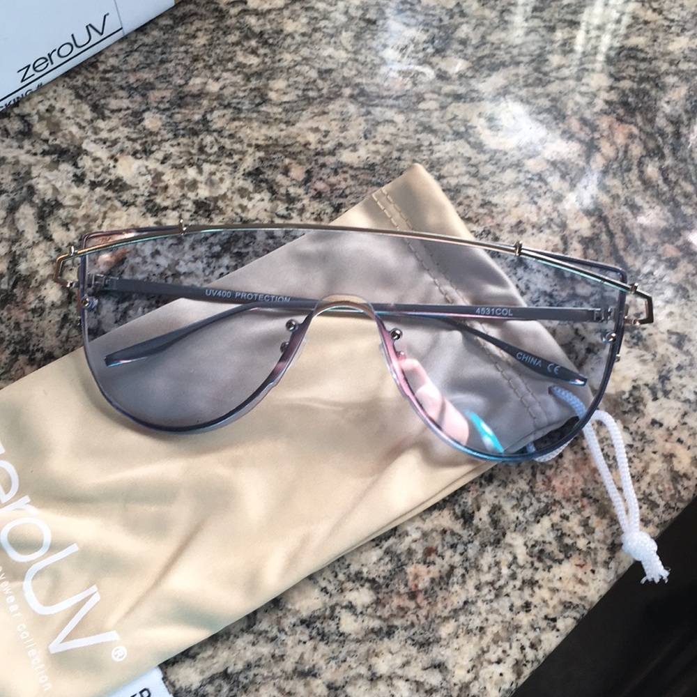 Retro modern flat top sunglasses