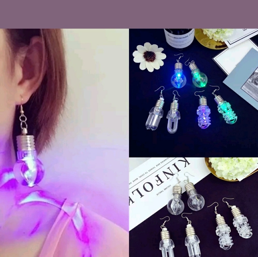 2/$20 GREAT FOR HOLIDAYS LED earrings Christmas lights
