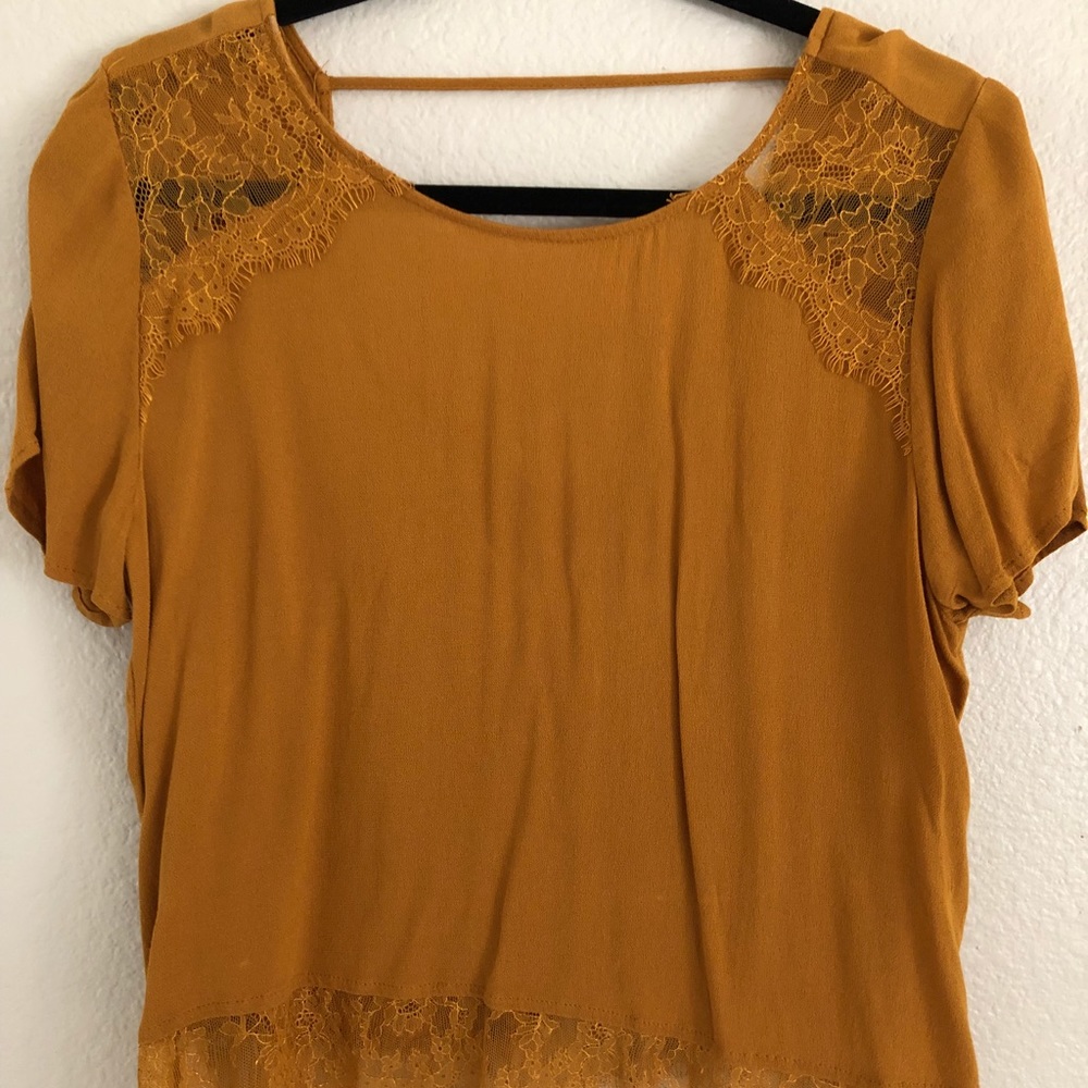 Crop top Blouse short sleeves
