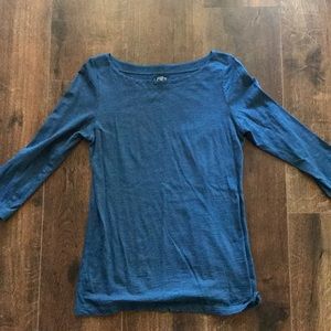 LOFT cotton 3/4 sleeve shirt