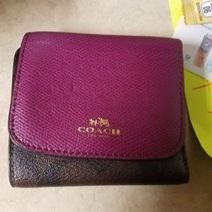 Purple Coach Wallet